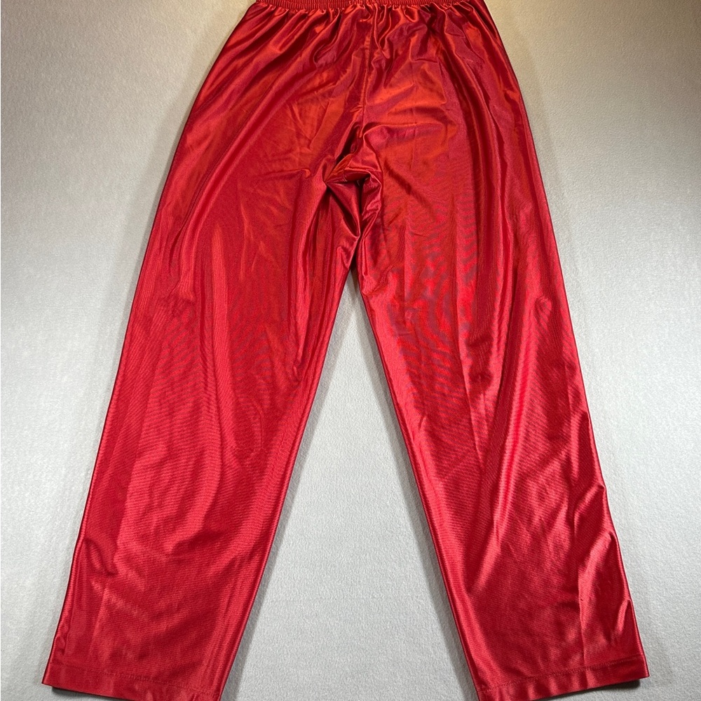 VTG Nike Tearaway Track Pants Men’s L Red Snap Sides Warm Up Basketball Baggy - Picture 9 of 9